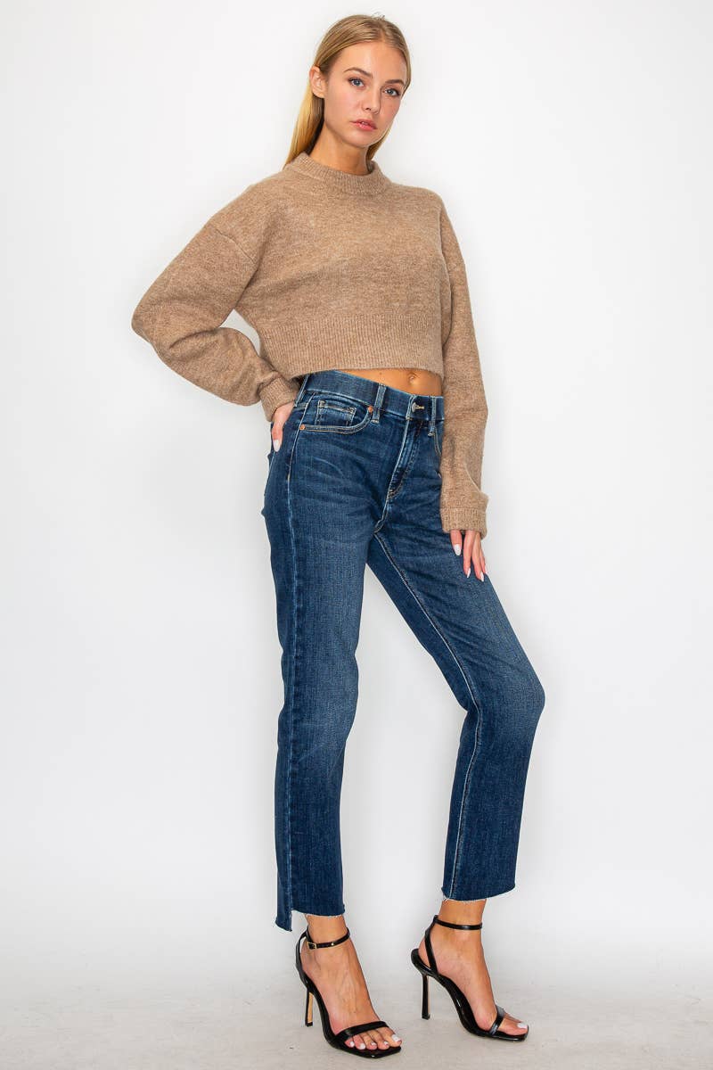 Tummy Control High Rise Denim in Dark Wash