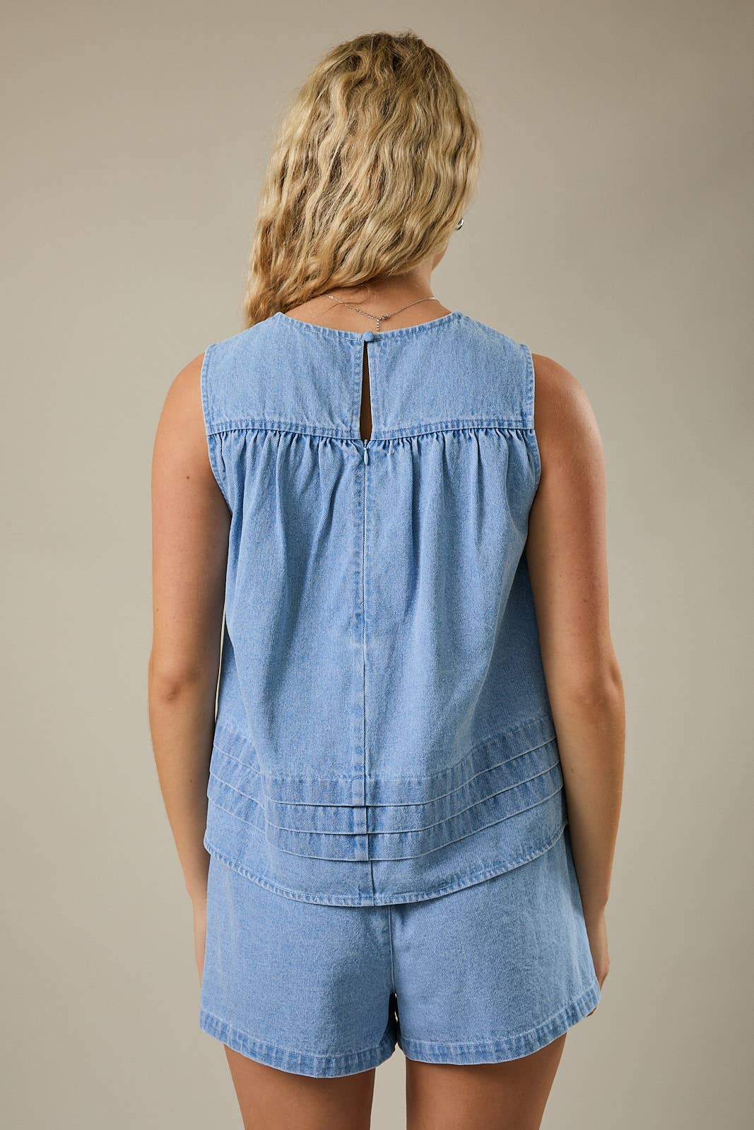 Flare Denim Top