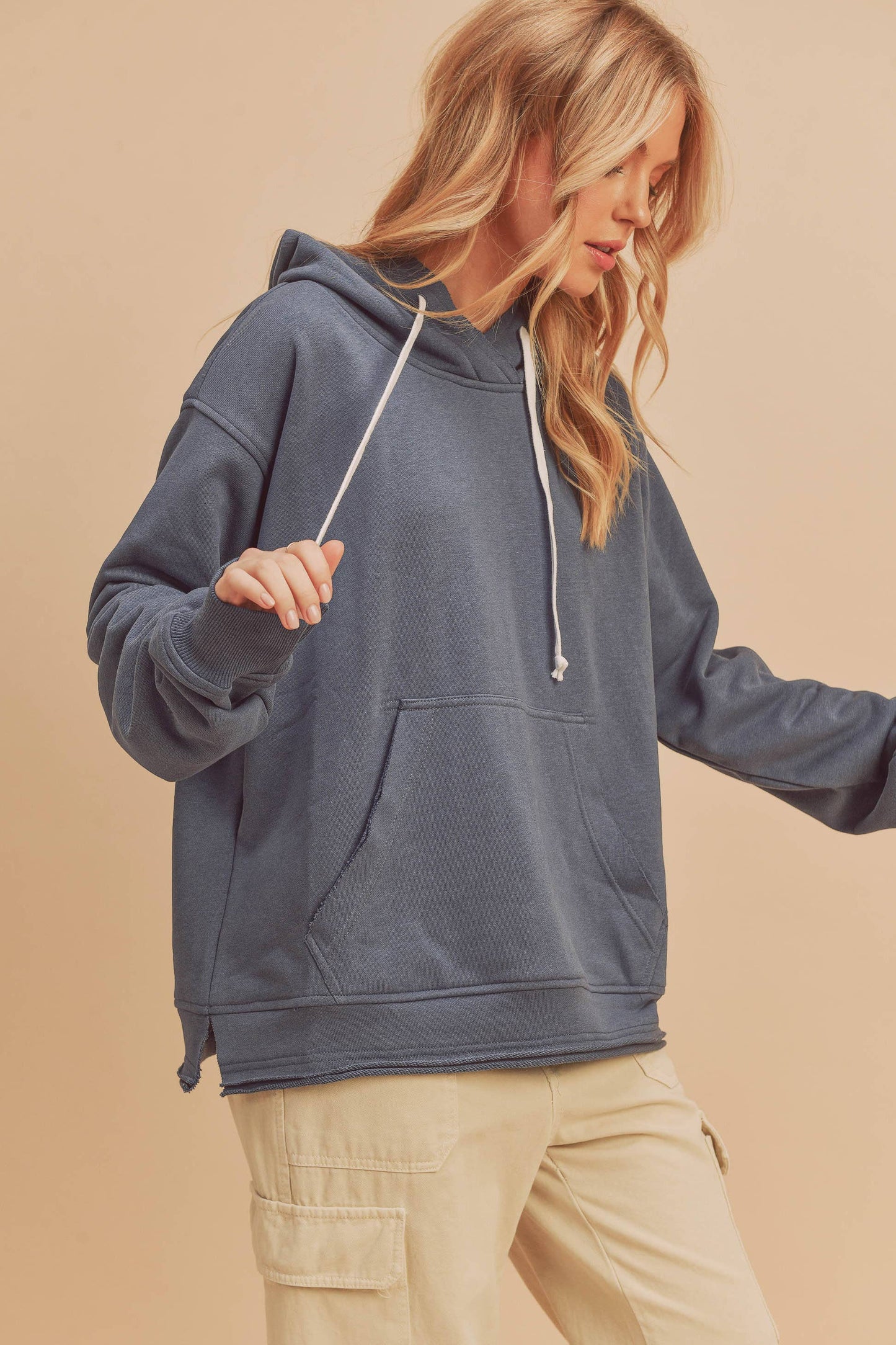 Clara Hoodie in Slate Blue