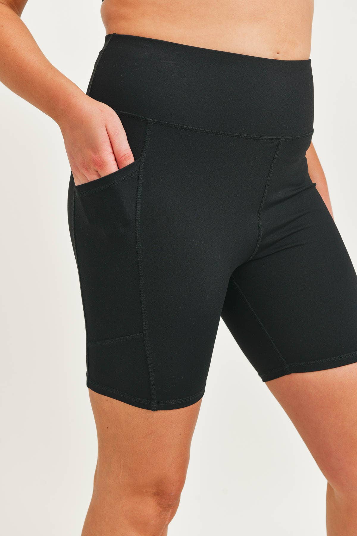 PLUS Biker Shorts in Black