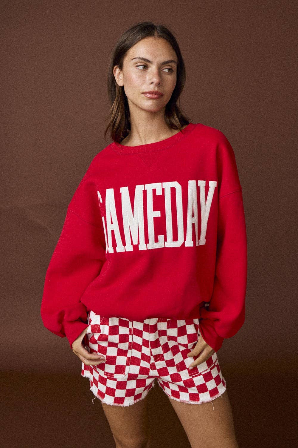 Graphic - Gameday Sweatshirt in Red