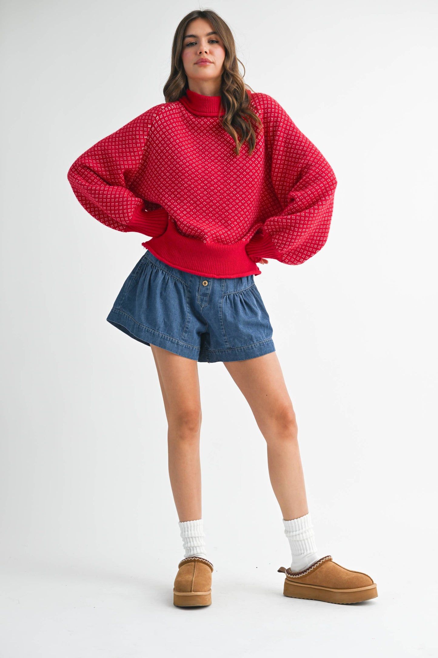 Echo Sweater in Red