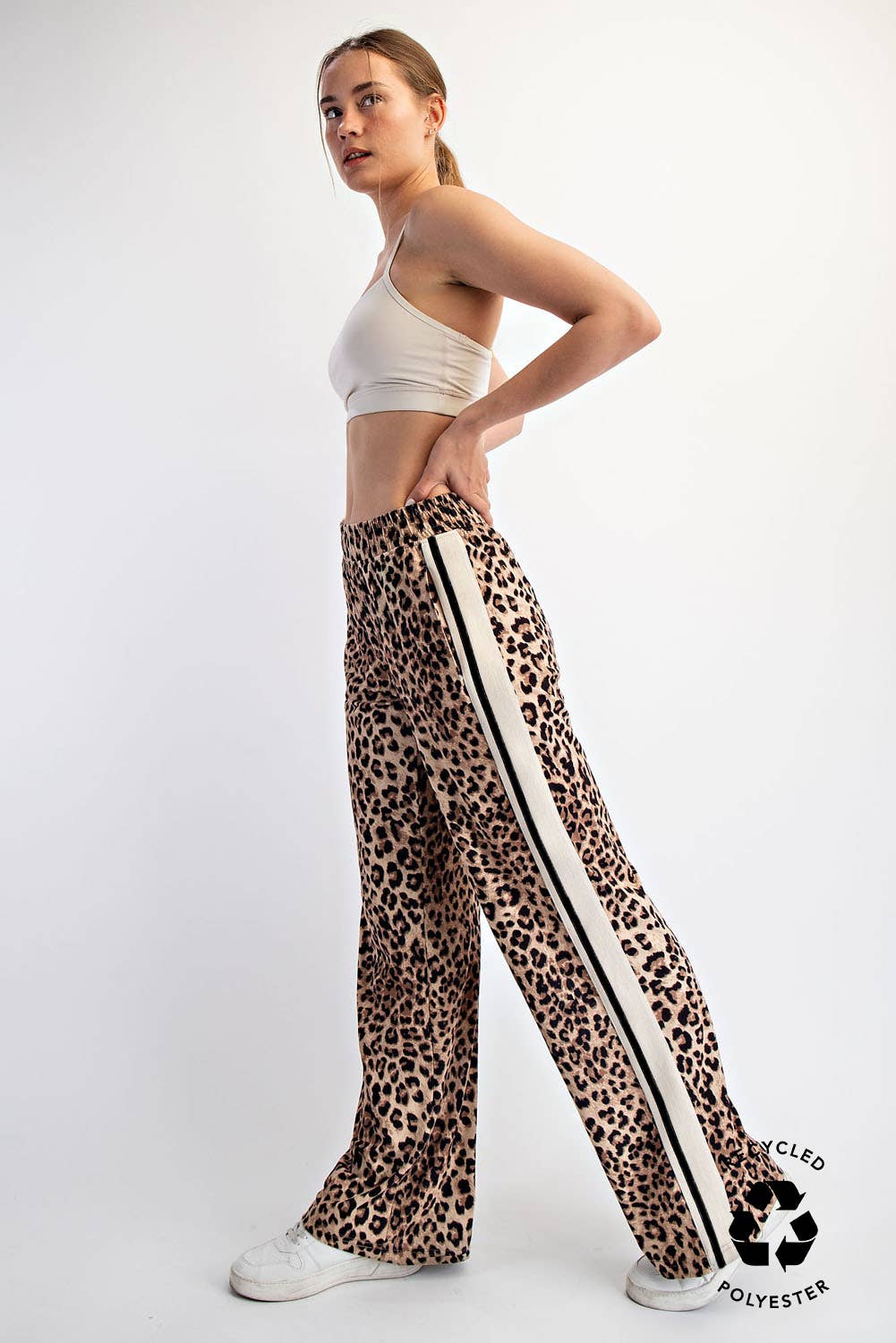 Leopard Print Soft Straight Pants