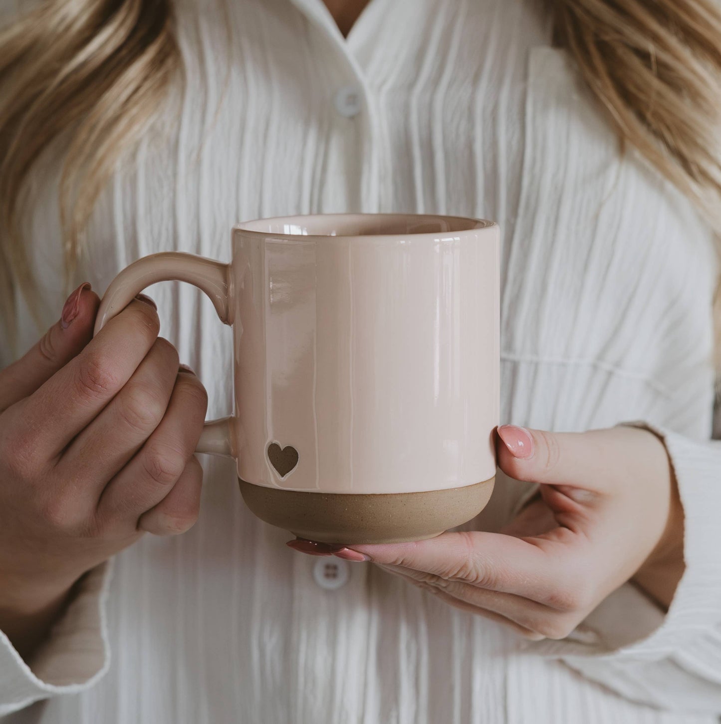 Pink Heart Coffee Mug