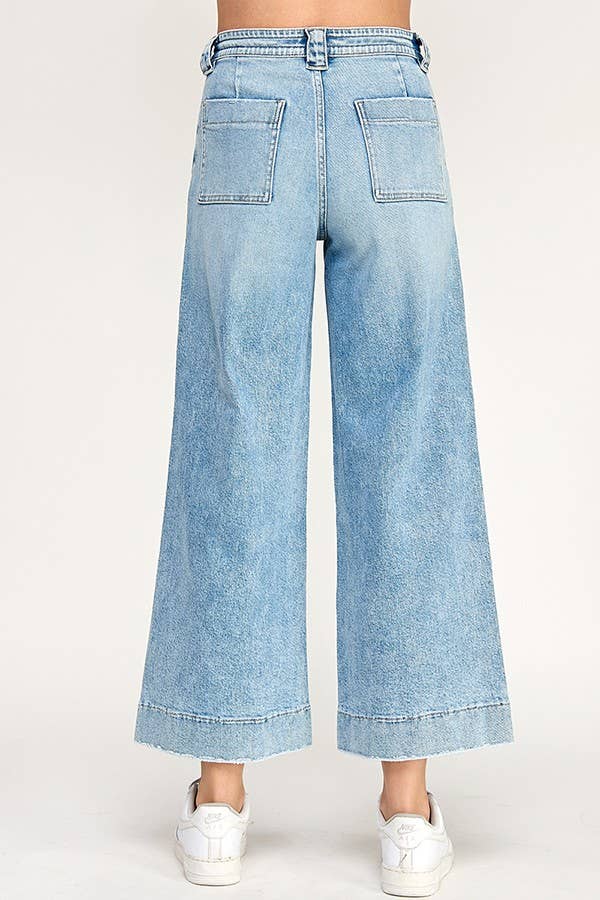 High Rise Trouser Wide Leg Denim