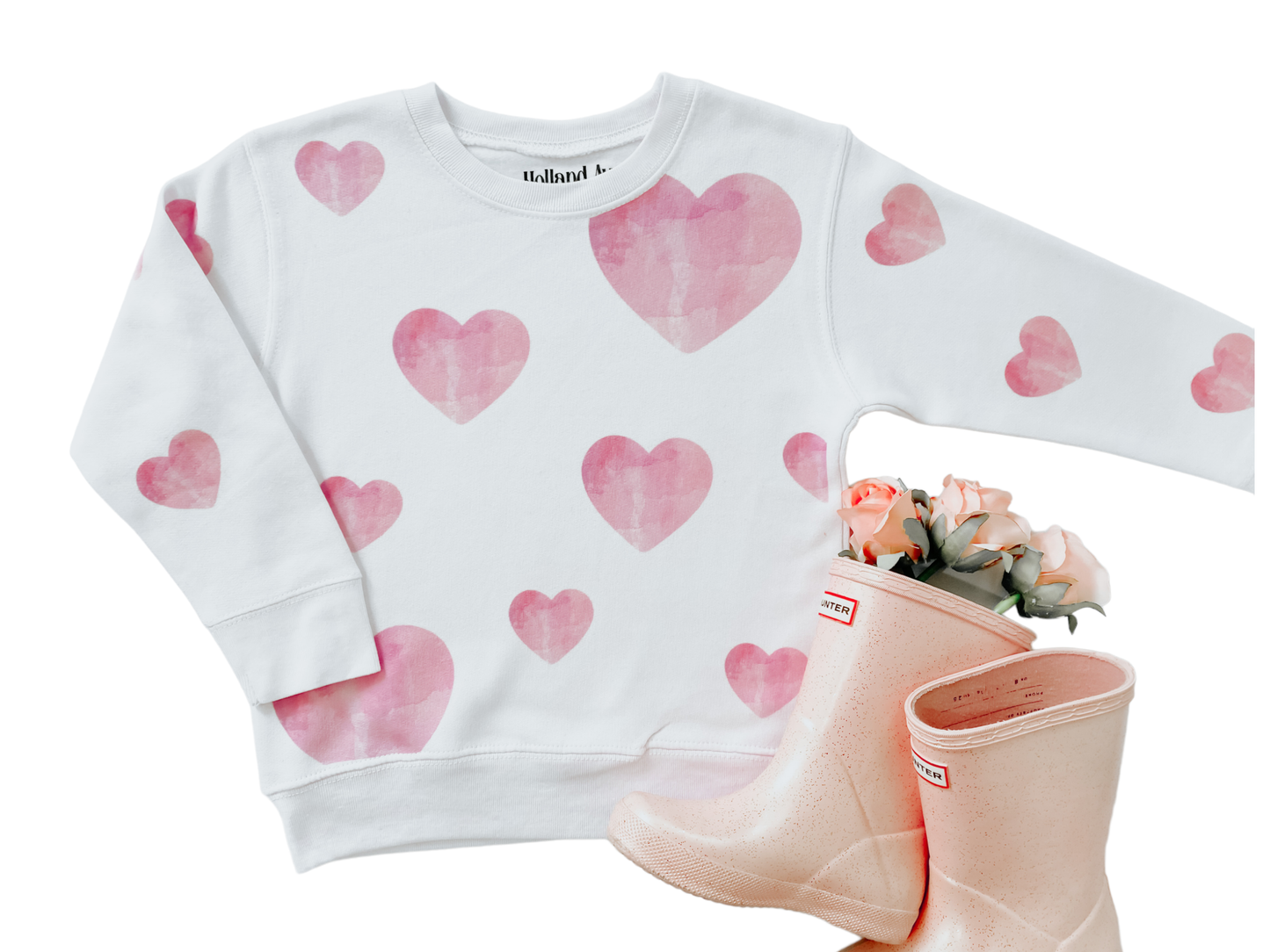 Kid Graphic - Watercolor Hearts
