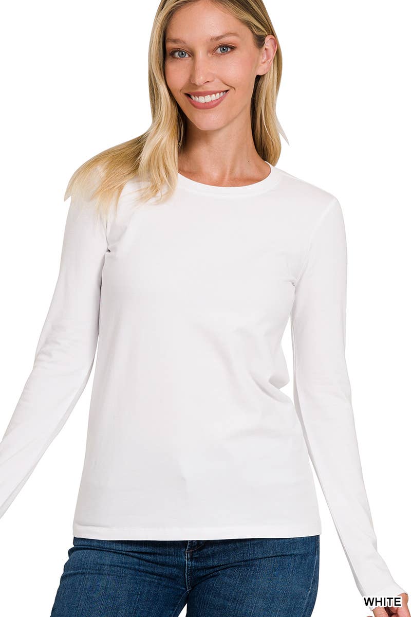 Basic Long Sleeve in White