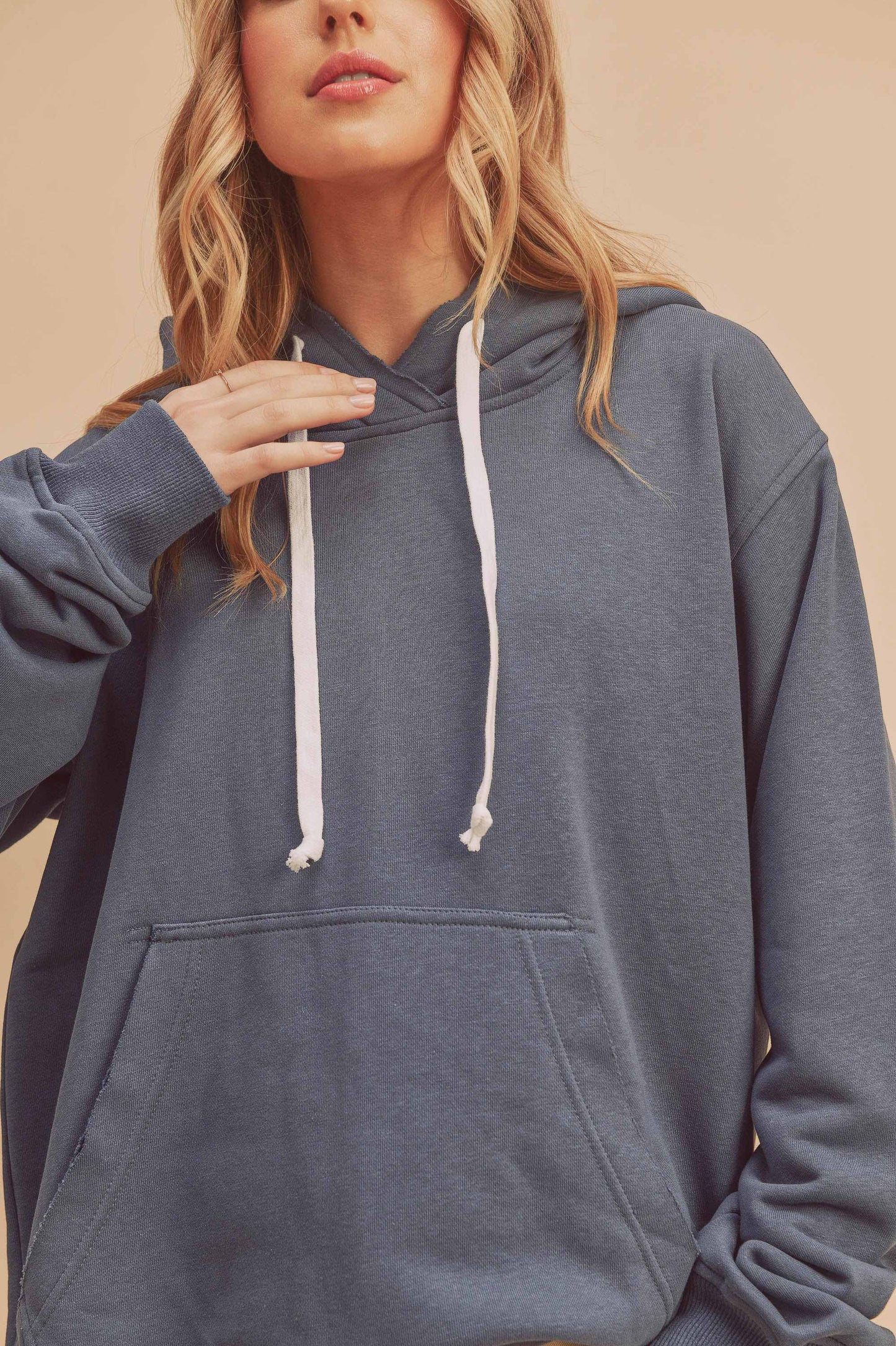 Clara Hoodie in Slate Blue