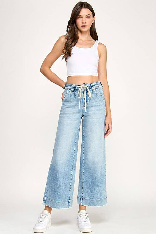 High Rise Trouser Wide Leg Denim