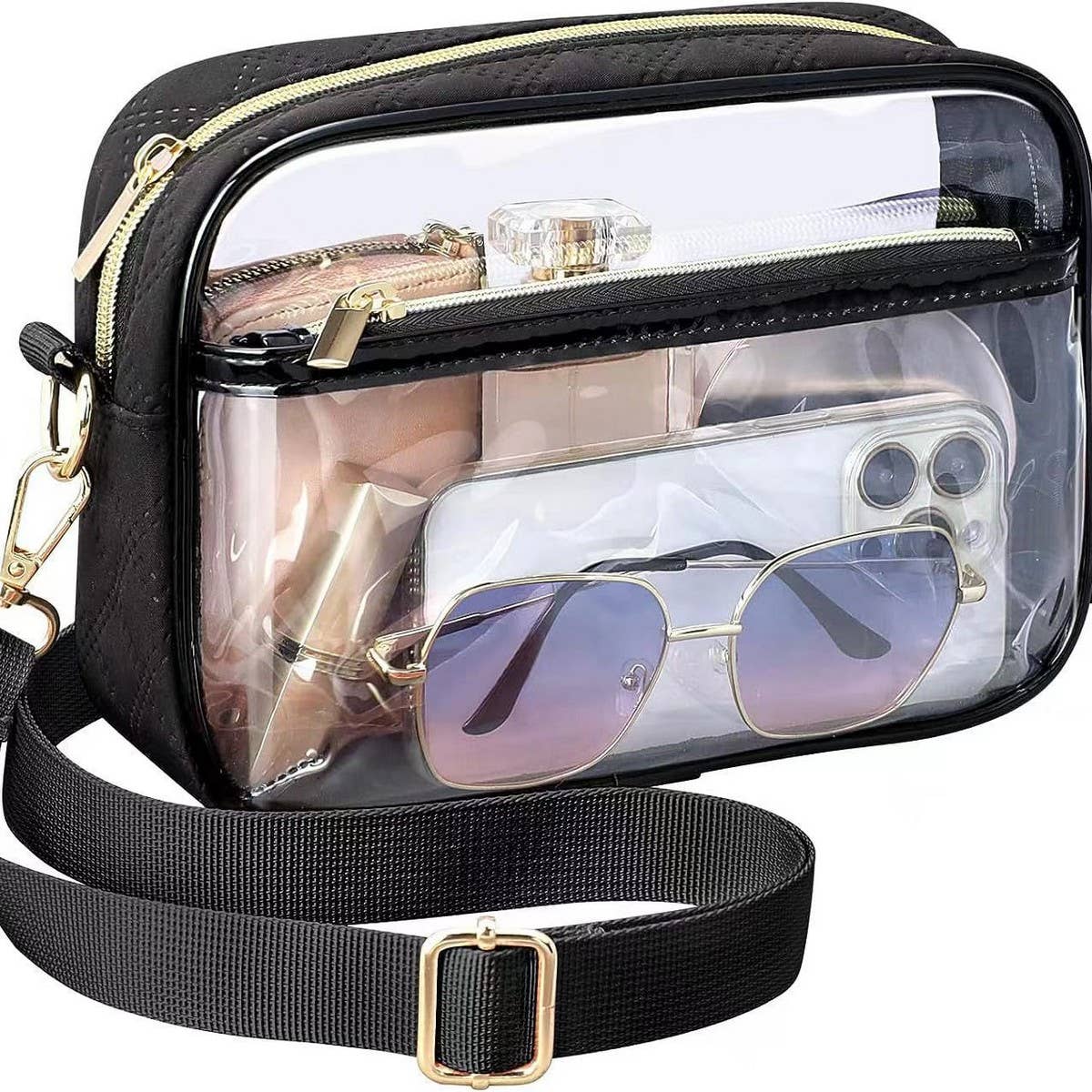 Clear Crossbody in Black