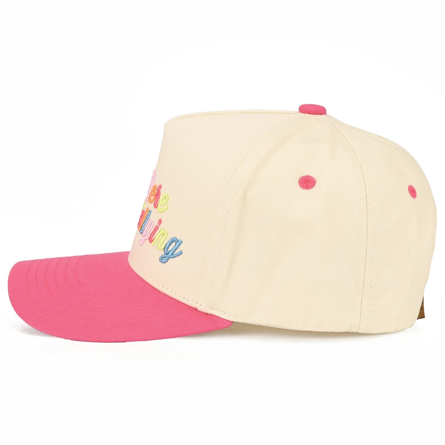 Trucker Hat - Out Here Dilly Dallying in Pink