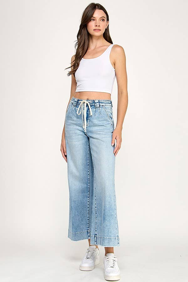 High Rise Trouser Wide Leg Denim