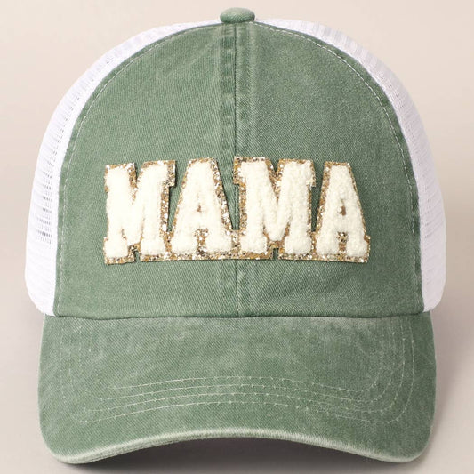 Mama Ball Cap in Sage
