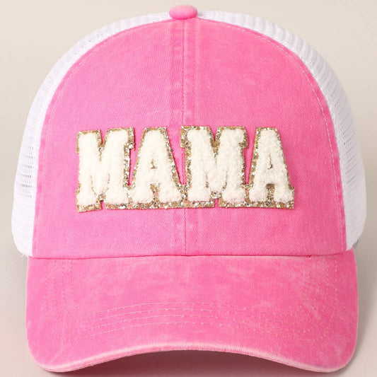 Mama Ball Cap in Pink